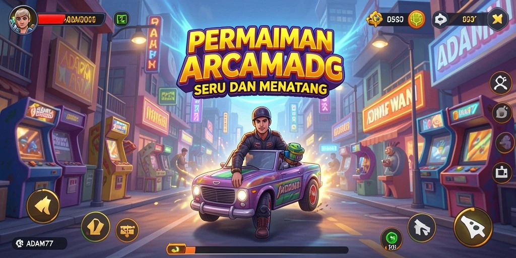 Screenshot gameplay ADAM77 menampilkan aksi seru dalam permainan Arcade.