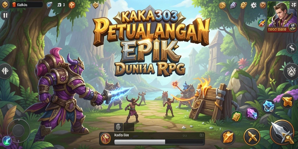Screenshot KAKA303 menampilkan pertarungan seru di dunia RPG.
