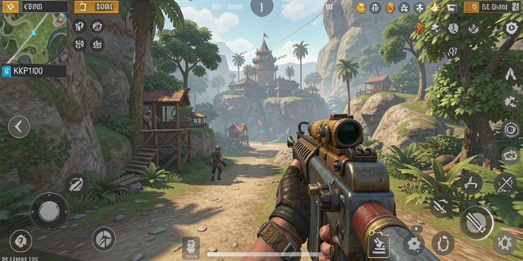 Tangkapan layar gameplay KPK100 yang menarik dan penuh aksi.