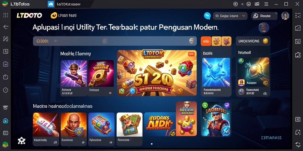 Tampilan antarmuka LTDTOTO yang sederhana dan intuitif.