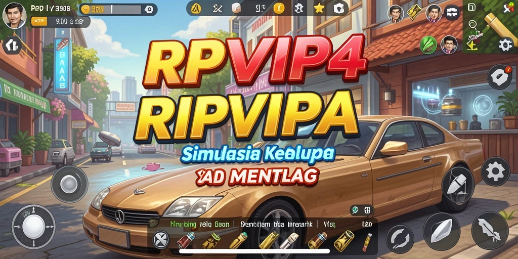 Tampilan gameplay RPVIP4 dengan interaksi karakter yang realistis.