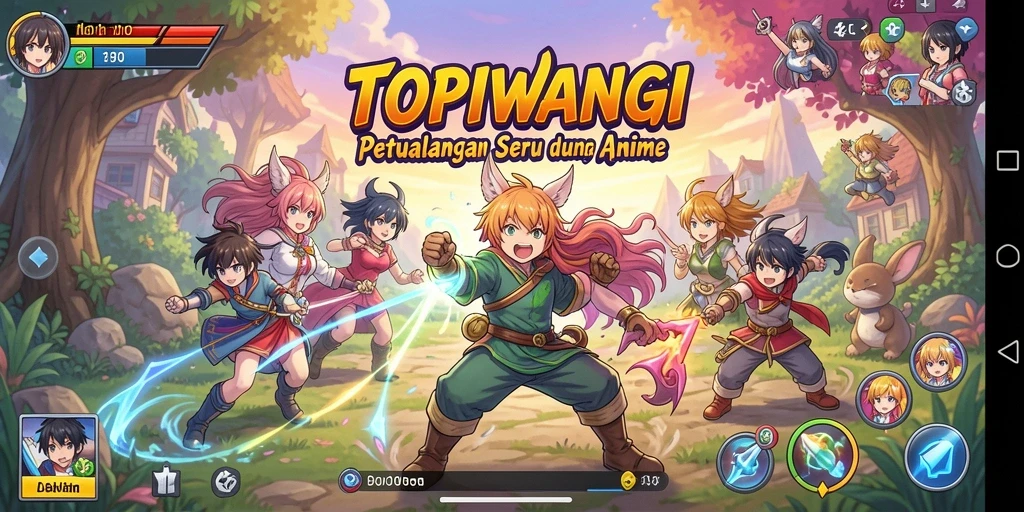 Gameplay menarik yang membenamkan pemain dalam dunia anime.